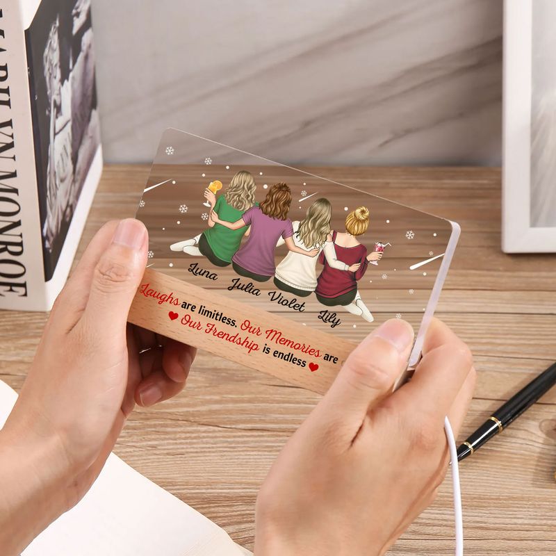 Personalized Rectangle Acrylic Night Light - US