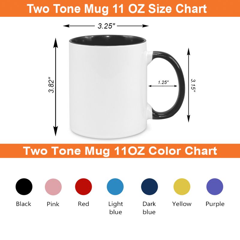 Personalized Two-tone Ceramic Mug