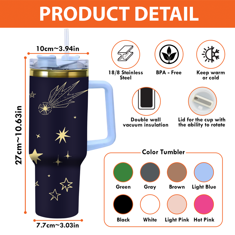 Personalized 40Oz Stainless Steel Tumbler