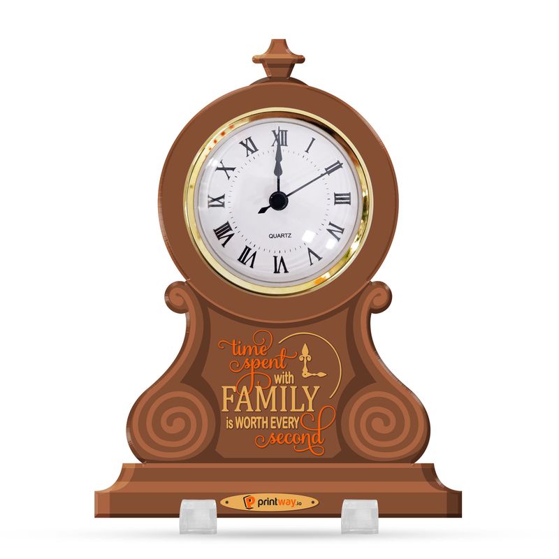 Personalized Acrylic Desk Clock Plaque