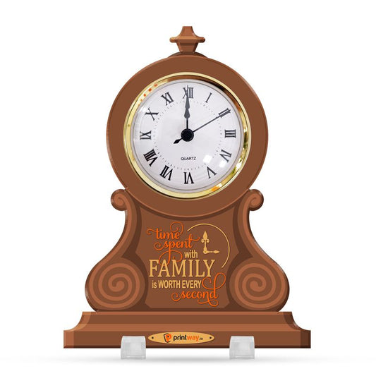 Personalized Acrylic Desk Clock Plaque