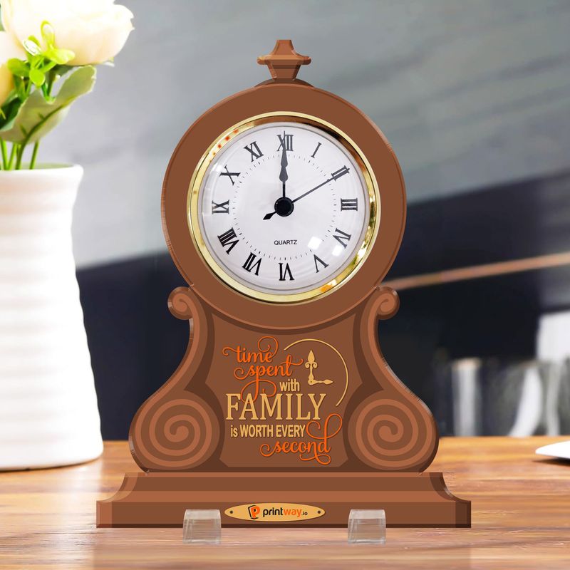 Personalized Acrylic Desk Clock Plaque