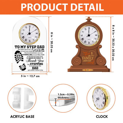 Personalized Acrylic Desk Clock Plaque
