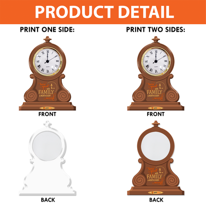 Personalized Acrylic Desk Clock Plaque