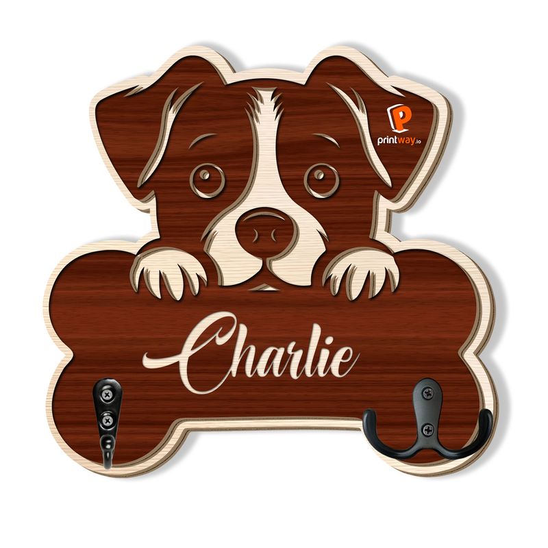 Custom Shape Wooden Key Holder