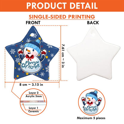 Personalized Ceramic Ornament - US