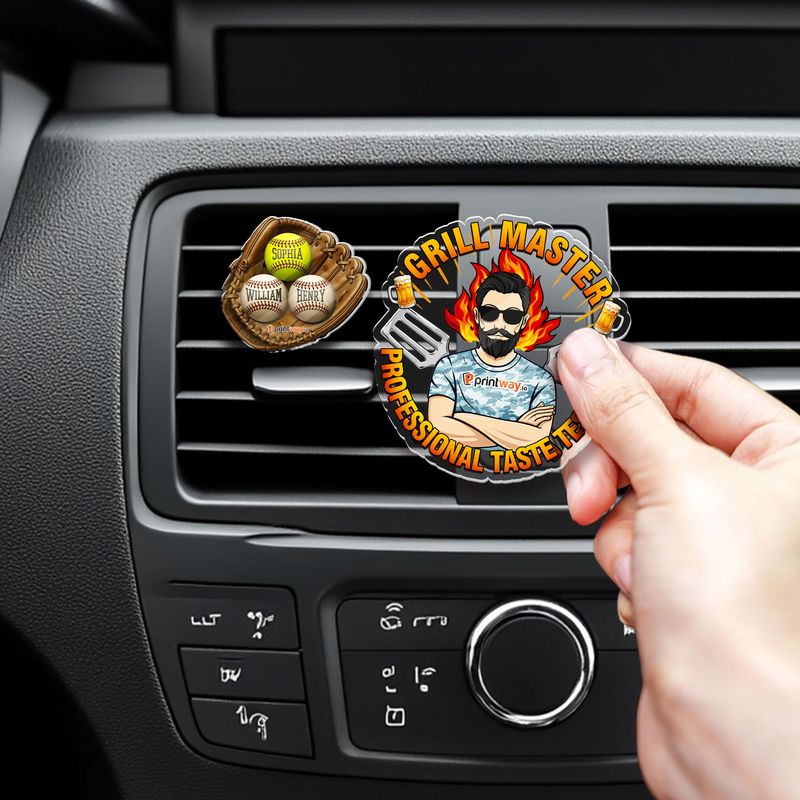 Personalized Acrylic Car Vent Clip
