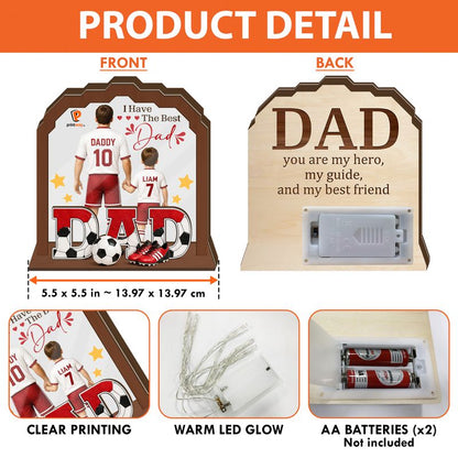 Personalized Wooden And Frosted Acrylic Light