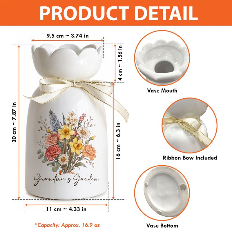 Personalized Ceramic Flower And Decorative Vase