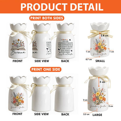 Personalized Ceramic Flower And Decorative Vase