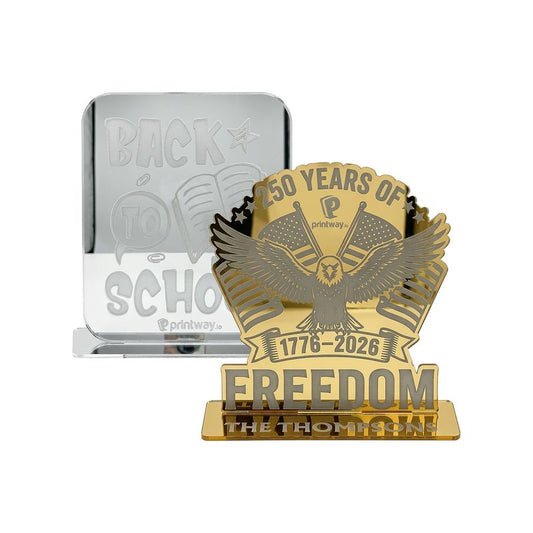 Custom Shape 1-Layer Mirror Acrylic Standing